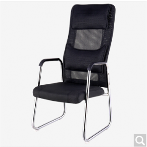 星恺（XINGKAI）电脑椅家用办公椅子会议椅学习椅靠背椅 弓形椅XK11黑网