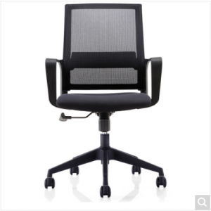 奈高电脑椅经理办公人体工学老板椅家用多功能可升降时尚黑色网布转椅-4