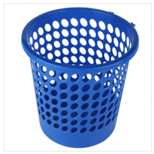 得力（deli） 9556 网状废纸篓 多功能塑料垃圾桶 家用客厅卧室大号圆形垃圾桶（DY）