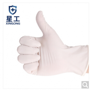 星工（XINGGONG）一次性手套乳胶耐油耐用加厚厨房家务洗碗防护乳胶手套1000只/10盒S 白色